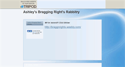 Desktop Screenshot of braggnrights.tripod.com