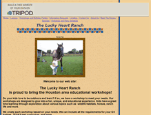 Tablet Screenshot of lucky-heart-ranch.tripod.com
