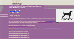Desktop Screenshot of lincoln600.tripod.com