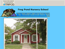 Tablet Screenshot of frogpondnurseryschool.tripod.com
