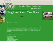 Tablet Screenshot of froglevellawn.tripod.com