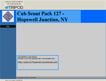 Tablet Screenshot of pack127.tripod.com