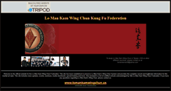 Desktop Screenshot of lomankamwingchun.tripod.com