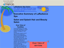 Tablet Screenshot of laradinace-spa-salon.tripod.com
