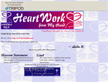 Tablet Screenshot of heartworkfrommyhand.tripod.com