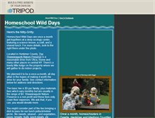 Tablet Screenshot of homeschoolwilddays.tripod.com