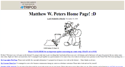 Desktop Screenshot of mattwpeters.tripod.com