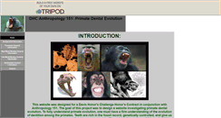Desktop Screenshot of primateevolution.tripod.com