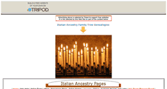 Desktop Screenshot of italiangenealogy.tripod.com