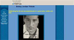 Desktop Screenshot of bobbyjordanspage.tripod.com