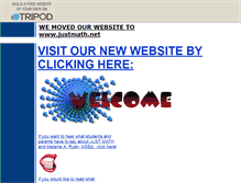 Tablet Screenshot of justmath.tripod.com
