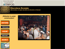 Tablet Screenshot of discotecascorpia.pe.tripod.com