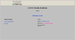 Desktop Screenshot of clivebabiak.tripod.com