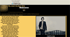 Desktop Screenshot of joshgrobansite.tripod.com