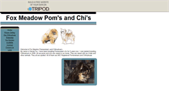 Desktop Screenshot of foxmeadowpomsnchis.tripod.com