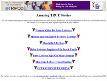 Tablet Screenshot of amazingtruestories.tripod.com