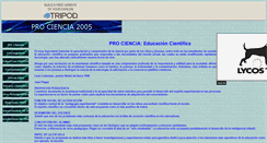 Desktop Screenshot of prociencia2005.pe.tripod.com