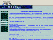 Tablet Screenshot of prociencia2005.pe.tripod.com