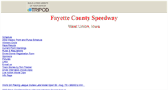 Desktop Screenshot of fayettespeedway.tripod.com