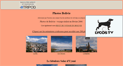 Desktop Screenshot of bolivie-photos.tripod.com