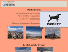 Tablet Screenshot of bolivie-photos.tripod.com