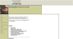 Desktop Screenshot of exagminations.tripod.com