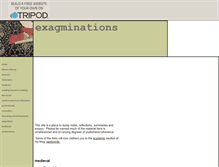 Tablet Screenshot of exagminations.tripod.com