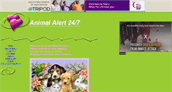 Desktop Screenshot of animal-alert.tripod.com