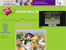 Tablet Screenshot of animal-alert.tripod.com