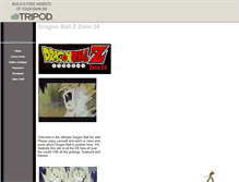 Tablet Screenshot of dragonballzone24.tripod.com