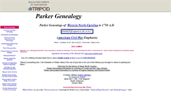 Desktop Screenshot of parkergenealogy.tripod.com