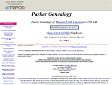 Tablet Screenshot of parkergenealogy.tripod.com