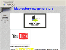 Tablet Screenshot of maplestory-nx-generator.tripod.com