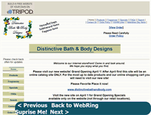Tablet Screenshot of distinctivessoaps.tripod.com