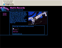 Tablet Screenshot of marksrecords.tripod.com