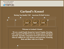 Tablet Screenshot of garlandskennel.tripod.com