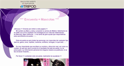 Desktop Screenshot of encuestamascotas.tripod.com