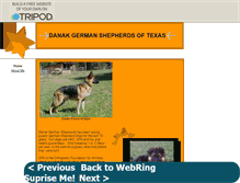 Tablet Screenshot of germanshepherdstexas.tripod.com