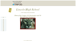 Desktop Screenshot of lincolnhighwv.tripod.com