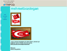 Tablet Screenshot of benmehmetbozdogan.tripod.com