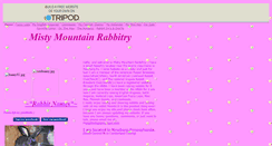 Desktop Screenshot of mistymtnrabbitry.tripod.com