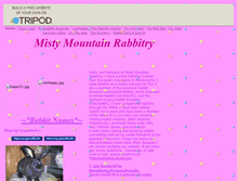 Tablet Screenshot of mistymtnrabbitry.tripod.com