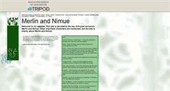 Desktop Screenshot of ladynimueofthelake.tripod.com