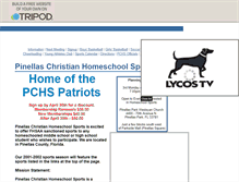 Tablet Screenshot of pchsports.tripod.com