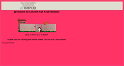 Desktop Screenshot of lincolncatclub.tripod.com