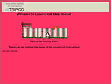 Tablet Screenshot of lincolncatclub.tripod.com