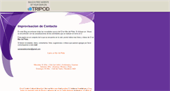 Desktop Screenshot of improvisaciondecontacto.tripod.com