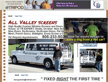 Tablet Screenshot of allvalleyscreens.tripod.com