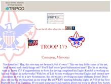 Tablet Screenshot of camerontroop175.tripod.com