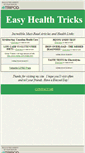Mobile Screenshot of easyhealthtricks.tripod.com